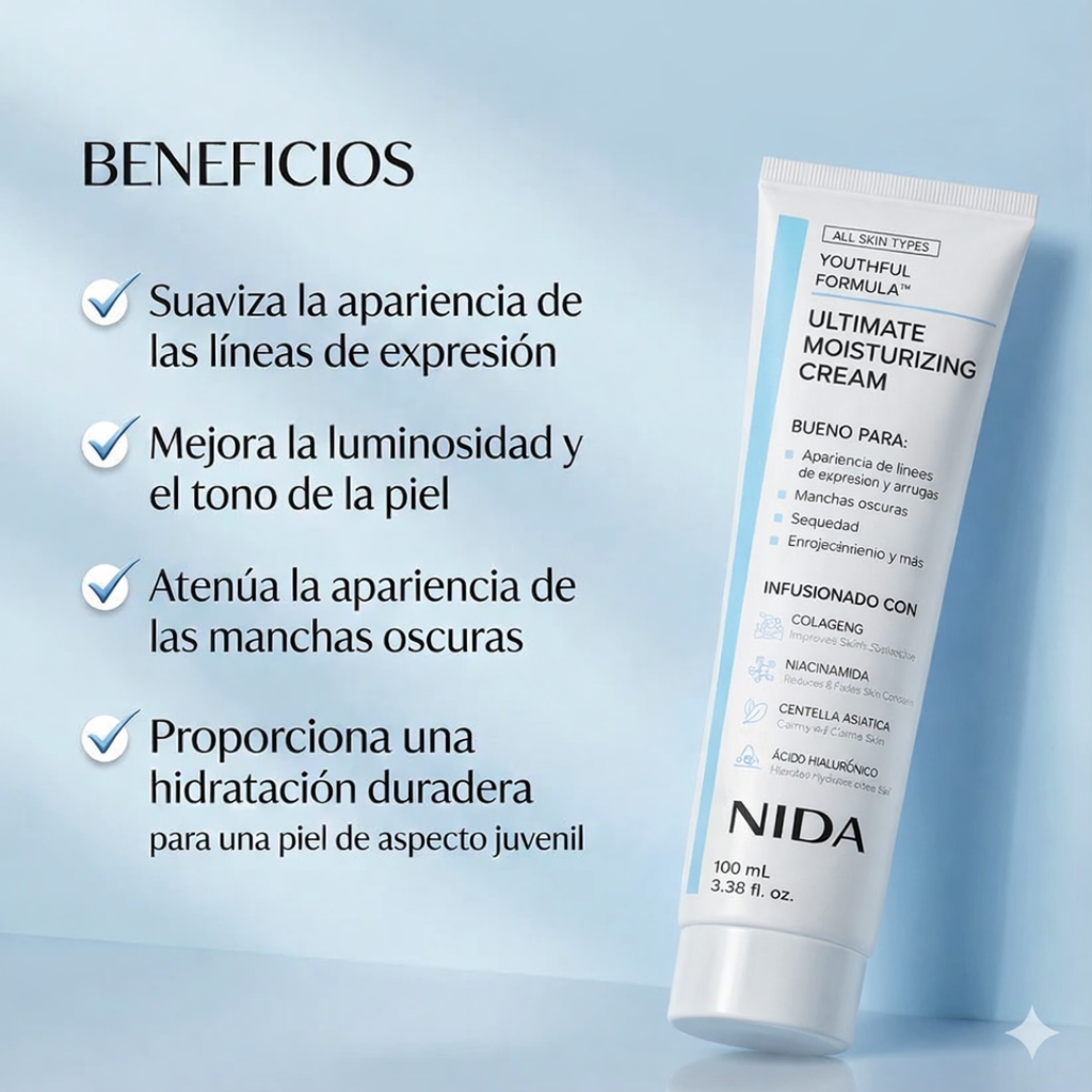 Crema NIDA – Reparación intensiva para una piel suave, firme y radiante